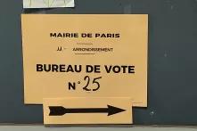 Wahlbüro im Paris